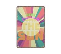 Here Comes The Sun Art Print, Beatles Poster, Wall Art, Retro Wall Art Home Decor, Retro Canvas PrinTin Hanging Picture,Retro Metal tin sign Wall Art Kitchen Garden Farm Home Decoration, 30X40cm