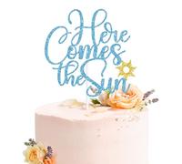 Here Comes the Sun Cake Topper, Here Comes the Son, One in the Sun, Sunshine Boy Baby Shower Gender Reveal Party Decorations