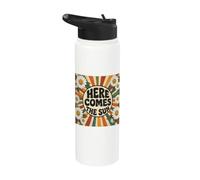 Here Comes the Sun Men Women Stainless Steel Insulated Water Bottle