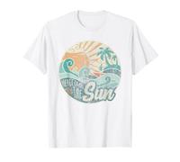 Here Comes The Sun Retro 60s Faded Summer T-Shirt