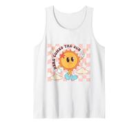 Here Comes The Sun Retro Cute Sunshine Summer for Women Tank Top