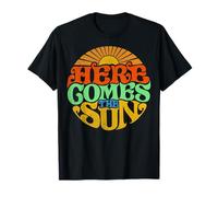Here Comes the Sun Vintage Retro Sixties Surf Summer Beach T-Shirt