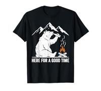Here for A Good Time Funny Hiking Wildlife Mountain Camper T-Shirt