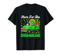 Here for Shenanigans Patrick's Day Dachshunds On Truck T-Shirt
