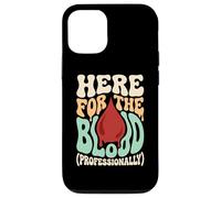 Here For The Blood Phlebotomy Lab Technician Hematology Case for iPhone 12/12 Pro
