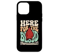 Here For The Blood Phlebotomy Lab Technician Hematology Case for iPhone 12 mini