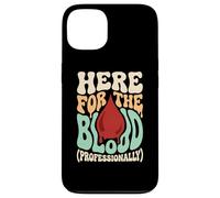 Here For The Blood Phlebotomy Lab Technician Hematology Case for iPhone 13
