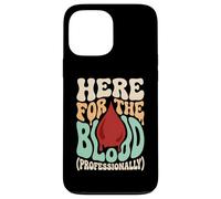 Here For The Blood Phlebotomy Lab Technician Hematology Case for iPhone 13 Pro Max
