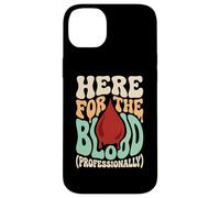 Here For The Blood Phlebotomy Lab Technician Hematology Case for iPhone 14 Plus