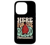 Here For The Blood Phlebotomy Lab Technician Hematology Case for iPhone 14 Pro