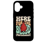 Here For The Blood Phlebotomy Lab Technician Hematology Case for iPhone 16
