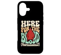 Here For The Blood Phlebotomy Lab Technician Hematology Case for iPhone 17