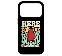 Here For The Blood Phlebotomy Lab Technician Hematology Case for iPhone 17 Pro