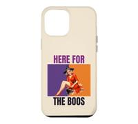 Here For The Boos Pinup Witch Halloween Party Case for iPhone 12 Pro Max