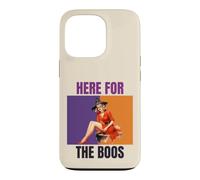 Here For The Boos Pinup Witch Halloween Party Case for iPhone 13 Pro