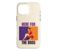 Here For The Boos Pinup Witch Halloween Party Case for iPhone 16 Pro Max