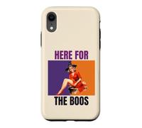 Here For The Boos Pinup Witch Halloween Party Case for iPhone XR