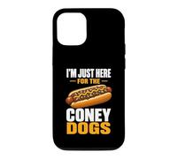 Here For The Coney Dogs Art Fun Tee Hot Dog Lover Sausages Case for iPhone 12/12 Pro