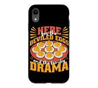 Here For The Deviled Eggs And The Family Drama Thanksgiving Case for iPhone XR