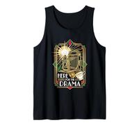 Here for The Drama Vintage Camera Art Deco Theatrical Tank Top