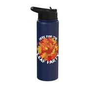 Here for The Leaf Party Maple Leaf Peeping Leaf Peeper Stainless Steel Insulated Water Bottle