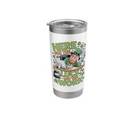 Here for The Luck Not The Work St. Paddy's St. Patrick's Day Stainless Steel Insulated Tumbler