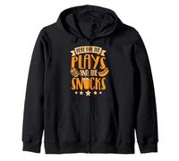 Here for the Plays and the Snacks Zip Hoodie