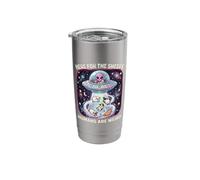 HERE for THE Sheeps Humans are Weird UFO Sheep Lover Stainless Steel Insulated Tumbler