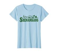 Here for the Shenanigans Clover St. Patrick’s Day Fun Funny T-Shirt
