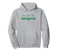 Here For The Shenanigans Green St Patrick's Day Pullover Hoodie