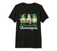 Here for the Shenanigans Irish Gnomes - St Patricks Day Premium T-Shirt