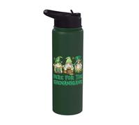 Here for the Shenanigans Irish Gnomes - St Patricks Day Stainless Steel Insulated Water Bottle