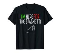 Here for the Spaghetti Funny Hand Italian Food Gift T-Shirt