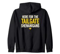 Here For The Tailgate Shenanigans Football Fan Zip Hoodie