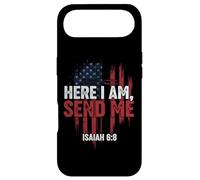 Here I Am Send Me American Flag Cross Isaiah 6:8 Bible Verse Case for iPhone Air