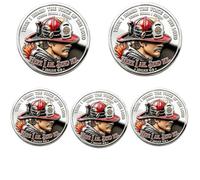 Here I Am. Send Me. Firefighter Challenge Coin (5PCS)