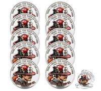 Here I Am. Send Me. Firefighter Challenge Coin, Flame Fire Helmet Commemorative Coins with Isaiah 6:8 Inspirational Faith, Fire Department Memorial & Retirement Keepsake Coin (10pcs)
