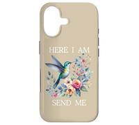 Here I Am Send Me God Isaiah 6:8 Bible Christian Hummingbird Case for iPhone 17
