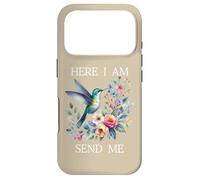 Here I Am Send Me God Isaiah 6:8 Bible Christian Hummingbird Case for iPhone 17 Pro