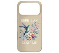 Here I Am Send Me God Isaiah 6:8 Bible Christian Hummingbird Case for iPhone 17 Pro Max