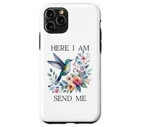 Here I Am Send Me Isaiah 6:8 Bible Christian Hummingbird Case for iPhone 11 Pro