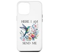 Here I Am Send Me Isaiah 6:8 Bible Christian Hummingbird Case for iPhone 12 Pro Max