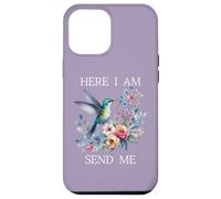 Here I Am Send Me Isaiah 6:8 Bible Christian Hummingbird Case for iPhone 12 Pro Max