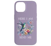Here I Am Send Me Isaiah 6:8 Bible Christian Hummingbird Case for iPhone 14