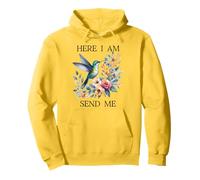 Here I Am Send Me Isaiah 6:8 Bible Christian Hummingbird Pullover Hoodie