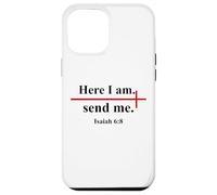 Here I Am Send Me Isaiah 6:8 Bible Verse Christian Cross Case for iPhone 12 Pro Max