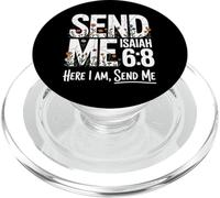 Here I Am Send Me Isaiah 6:8 Christian Bible Verse Lord PopSockets PopGrip for MagSafe