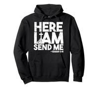 Here I Am Send Me Isaiah 6:8 Christian Mission Pullover Hoodie