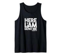 Here I Am Send Me Isaiah 6:8 Christian Mission Tank Top