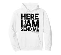 Here I Am Send Me Isaiah 6 8 Christian Verse Pullover Hoodie